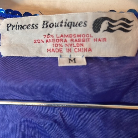 Vintage - Princess Boutiques Sequin Women’s party jacket - Medium - Blue - Picture 3 of 5